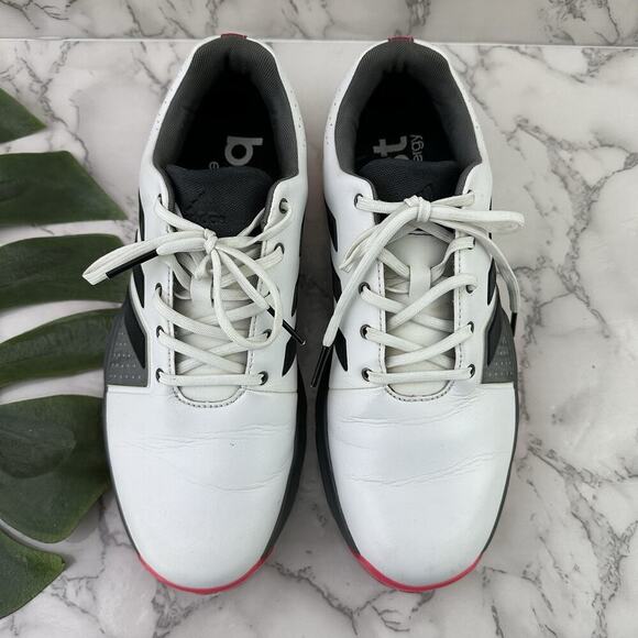 Adidas Mens Adipower Boost 3 Golf Shoes Trainers Size 9 White Pink Trim main image 6
